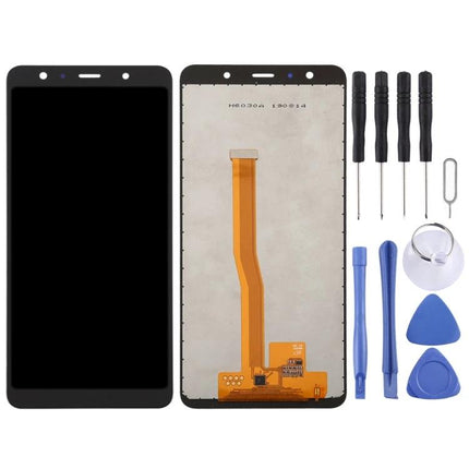 Samsung Galaxy A7 2018 Replacement Screen for Daily Communication - black front LCD digitizer with repair tools
