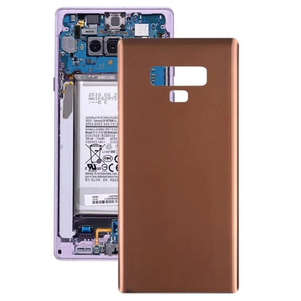 Samsung Galaxy Note9 Back Cover for Everyday Phone Protection - slim bronze protective back cover showing cutouts and internal phone fit