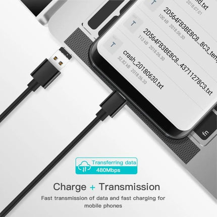 Compact USB-C Adapter for On-the-Go Phone Data Transfer - black adapter connecting phone to USB drive for fast file transfer and charging