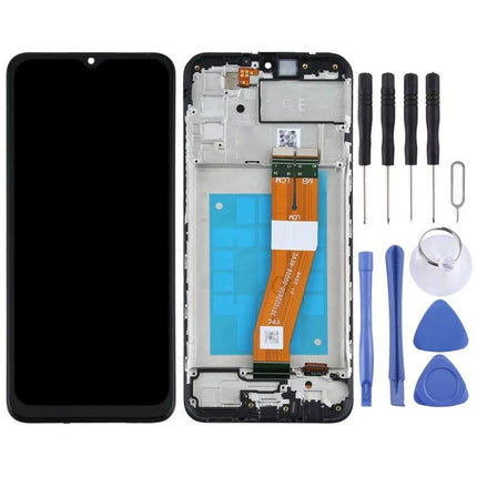 Samsung Galaxy A02s Replacement Screen for Daily Phone Use - full LCD touch digitizer assembly with frame and repair tools for SM-A025F
