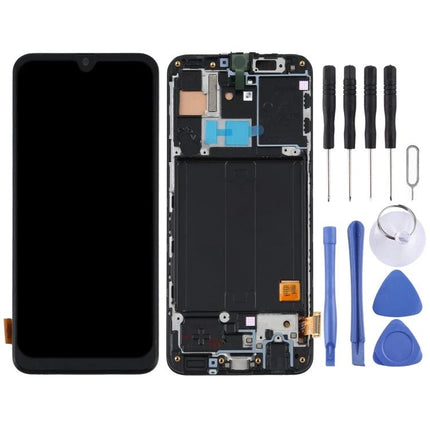 Samsung Galaxy A40 Replacement Screen for Everyday Phone Use complete LCD digitizer frame with tools for cracked screen repair