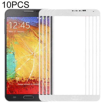 Samsung Galaxy Note III Screen Glass for Daily Phone Maintenance - white replacement front glass panels (10pcs)