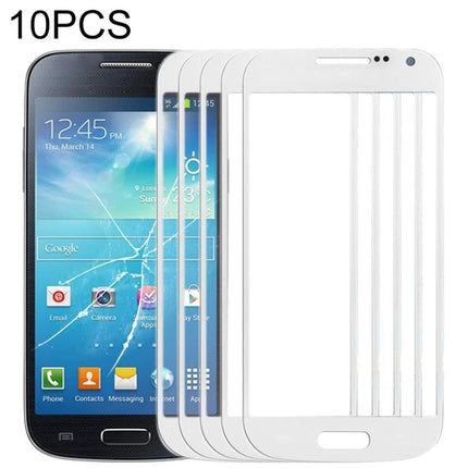 Replacement Screen Glass for Samsung Phones in Daily Use - 10PCS front panel for Galaxy S IV mini i9190, white replacement glass