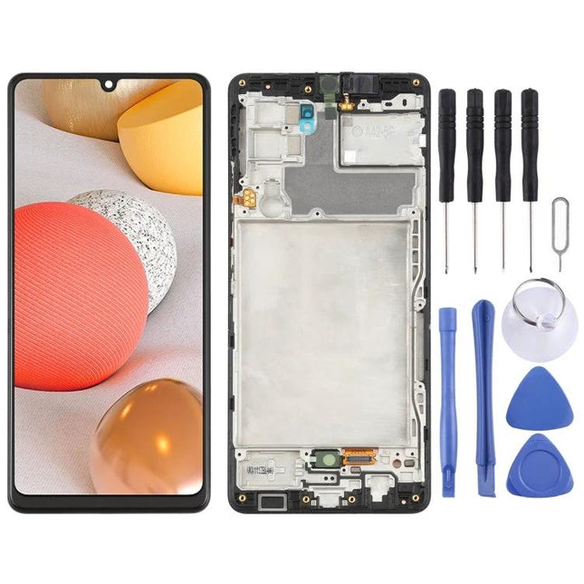 Samsung Galaxy A42 5G Screen for Everyday Phone Repairs replacement assembly with tools, LCD and touch digitizer with frame