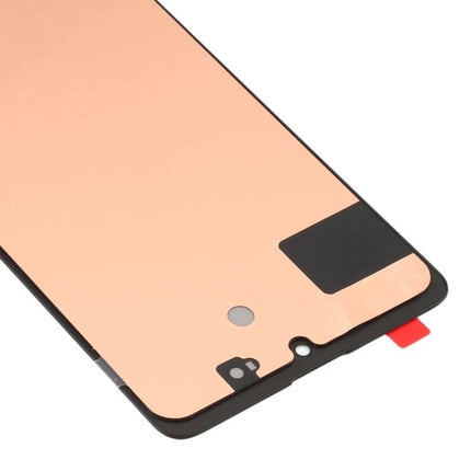 Samsung Galaxy A71 Screen for Everyday Device Repairs replacement LCD assembly showing front-facing camera cutout and adhesive tab