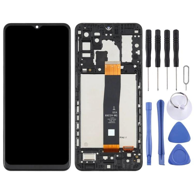 Replacement LCD screen for Samsung Galaxy A32 5G daily use - full assembly with tools, touch digitizer and frame for quick phone repair