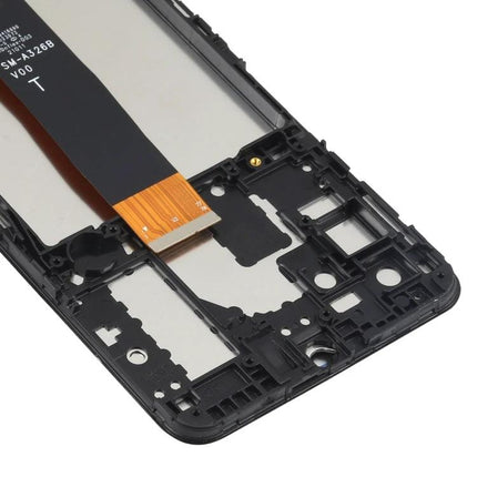 Replacement LCD screen for Samsung Galaxy A32 5G daily use - black screen, touch digitizer and frame assembly for repairing cracked display