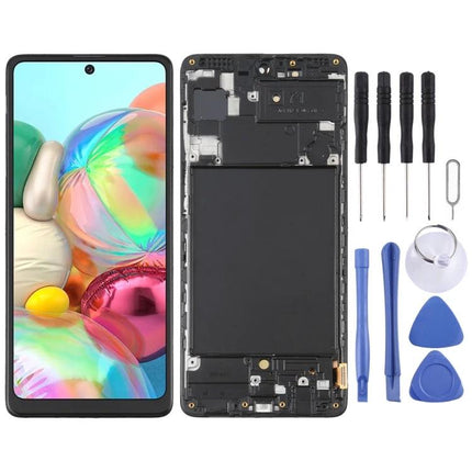 Samsung Galaxy A71 Replacement Screen for Everyday Phone Use front display, frame and repair tool kit