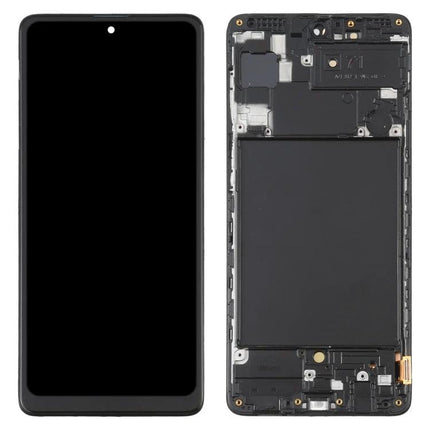 Samsung Galaxy A71 Replacement Screen for Everyday Phone Use - front display and inner frame replacement part