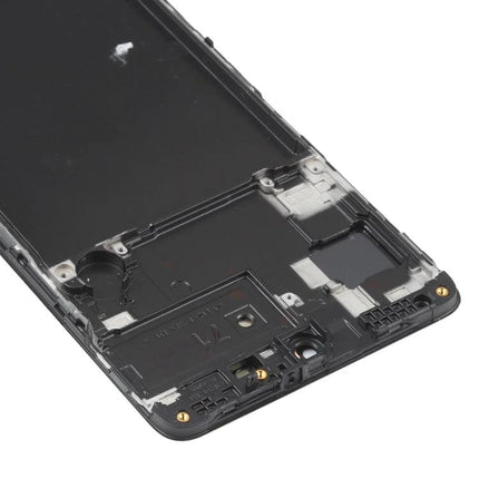 Samsung Galaxy A71 Replacement Screen for Everyday Phone Use - black display frame replacement part for cracked touchscreen
