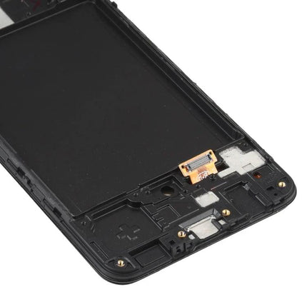 Replacement Screen for Samsung Galaxy A30S Everyday Use - black LCD and touch digitizer assembly close-up