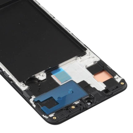 Samsung Galaxy A70 Replacement Screen For Everyday Phone Use - black LCD digitizer assembly with frame for damaged display
