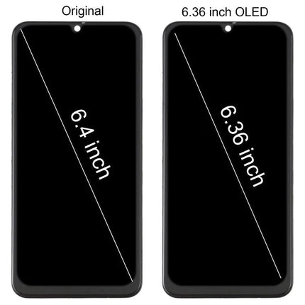 Screen Assembly for Everyday Samsung Galaxy A30 Repairs - 6.36 inch OLED replacement with touch for DIY phone screen swap