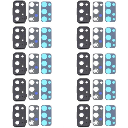 Keep Your Samsung Galaxy S20 FE Camera Safe Daily - replacement camera lens covers kit showing multiple black and blue protective glass frames
