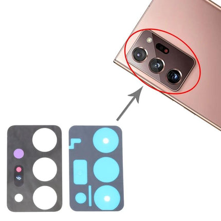 Replacement Back Camera Lens for Samsung Galaxy Note20 Ultra Daily Use - replacement camera lens set shown next to phone camera module