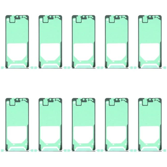 Replacement Adhesive for Samsung Galaxy S21 Ultra Home Repairs - sheet of front housing adhesive strips for DIY phone screen replacements