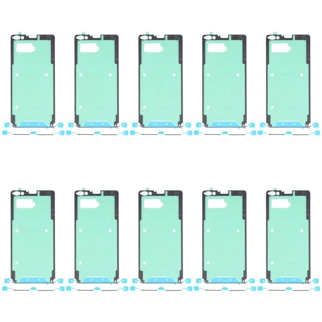 Samsung Galaxy S10 5G Front Housing Adhesive for Phone Repairs adhesive strips shown in rows for front housing replacement