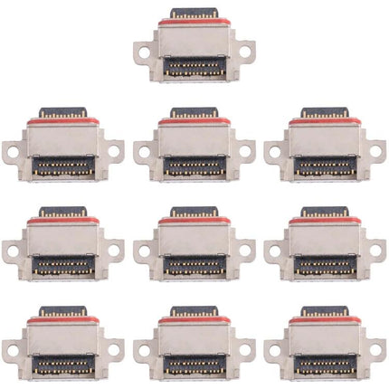 Keep Your Samsung Galaxy S10+ Charged for Daily Essentials replacement charging port connector for Galaxy S10+ shown in multiple pieces