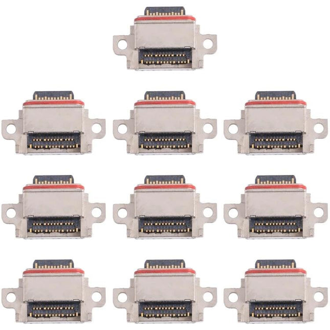 Keep Your Samsung Galaxy S10+ Charged for Daily Essentials replacement charging port connector for Galaxy S10+ shown in multiple pieces