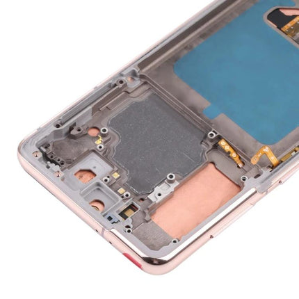 Keep Your Samsung Galaxy S21 Functional for Everyday Tasks replacement LCD screen assembly showing internal frame, touch digitizer and connectors