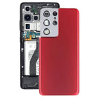 For Samsung Galaxy S21 Ultra 5G(with Camera Cover) / Red