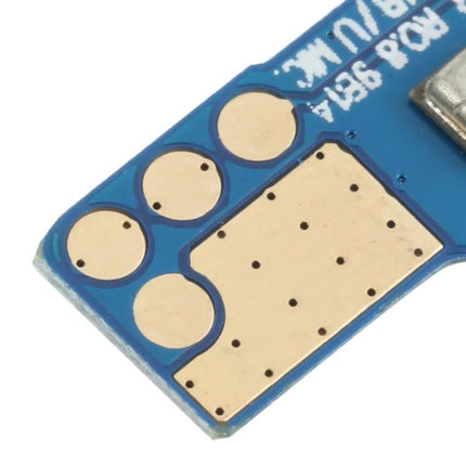 Samsung Galaxy S20 Microphone Flex Cable for Phone Repairs close-up of PCB contact pads and microphone connector