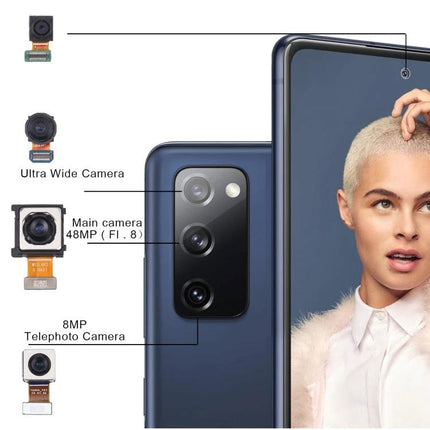 Essential Samsung Camera Set for Everyday Phone Photography replacement camera parts for Galaxy S20 FE showing main wide telephoto modules