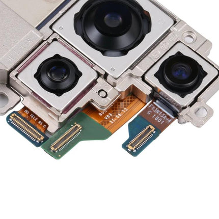 Samsung Back Camera Replacement for Galaxy S22 Ultra Daily Use - close-up of triple rear camera module replacement part