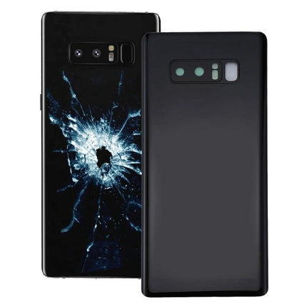 Back Cover with Lens Protection for Daily Smartphone Use - matte black replacement for Samsung Galaxy Note 8 protecting camera lens and back from scratches