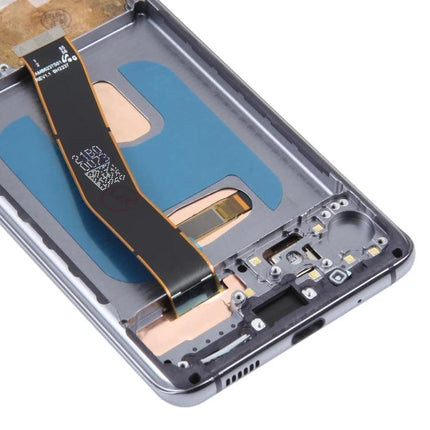 Samsung Galaxy S20 Screen for Everyday Device Repairs replacement assembly showing LCD digitizer and flex cable inside phone frame