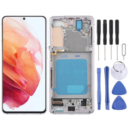Samsung Galaxy S21 Screen for Daily Phone Communication replacement display with repair tools, front glass and frame kit for clear touch use