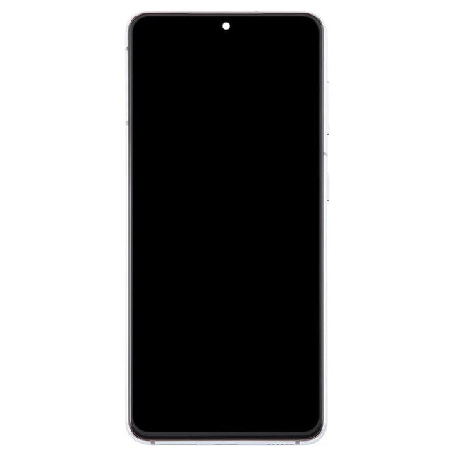 Samsung Galaxy S21 Screen for Daily Phone Communication replacement display - front view showing intact black screen and front camera cutout