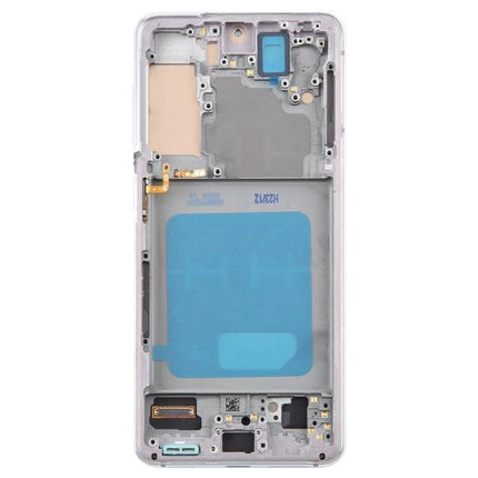 Samsung Galaxy S21 Screen for Daily Phone Communication replacement frame showing internal components and adhesive for easy DIY repair