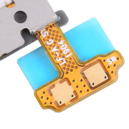Samsung Galaxy S10 Power Button Cable for Daily Repairs close-up of replacement flex cable with metal contacts and blue protective film