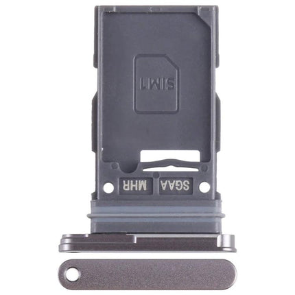 Samsung Galaxy S23 FE SIM Card Tray for Daily Phone Essentials - replacement dual SIM SD tray in dark gray for seamless connectivity