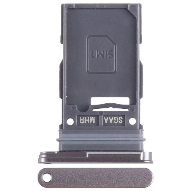 Samsung Galaxy S23 FE SIM Card Tray for Daily Phone Essentials - replacement dual SIM SD tray in dark gray for seamless connectivity
