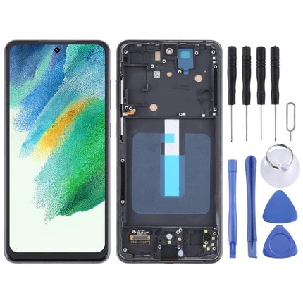 Essential Replacement Screen for Samsung Galaxy S21 FE Daily Use - replacement display assembly with tools for testing and installation