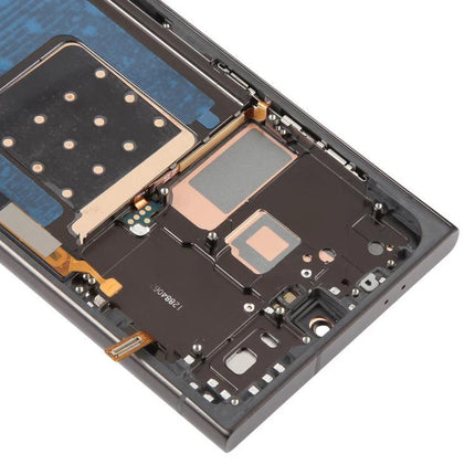 Replacement Screen for Samsung Galaxy S24 Ultra Daily Use Essentials - close-up of internal display assembly and frame for easy replacement
