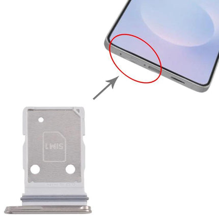 Samsung Galaxy S25 Edge SIM Card Tray for Daily Mobile Essentials metal replacement tray shown next to phone slot