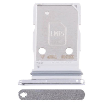 Samsung Galaxy S25 Edge SIM Card Tray for Daily Mobile Essentials replacement white and silver SIM tray showing SIM slot and ejector hole