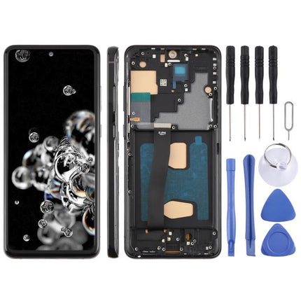 Galaxy S20 Ultra Replacement Screen for Everyday Repairs - full front and midframe display assembly with repair tools kit