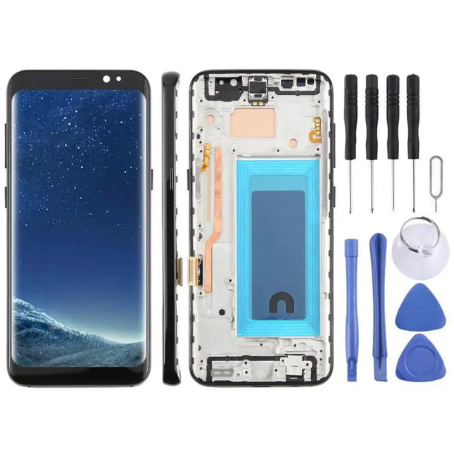 Galaxy S8 Replacement Front Screen Black