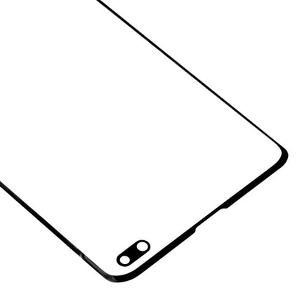 Replacement Front Glass for Samsung Galaxy S10+ Daily Use - black front glass panel with cutouts for camera and sensors