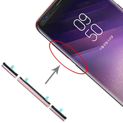 Pink Side Button Replacements For Galaxy S8