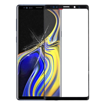 Samsung Galaxy Note9 Screen for Everyday Phone Repairs replacement front glass lens with OCA adhesive showing cracked screen and new panel