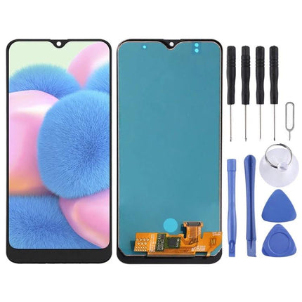 Samsung Galaxy A30S Replacement Screen for Everyday Device Use - LCD digitizer assembly with tools kit for cracked display repair