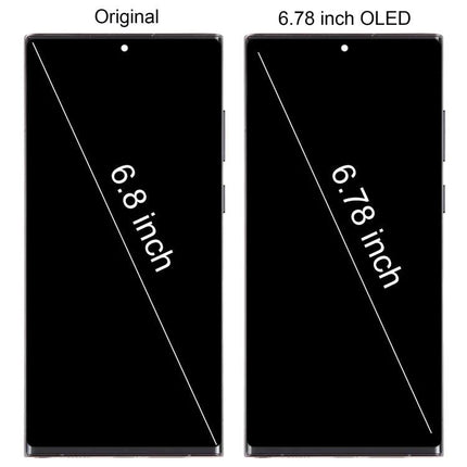 Replacement Screen for Daily Smartphone Maintenance - 6.78 inch OLED replacement vs original 6.8 inch display comparison