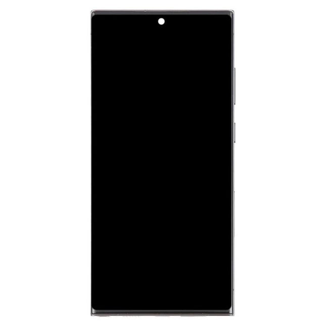 Replacement Screen for Samsung Galaxy S23 Ultra Daily Use - black LCD touch digitizer with frame for cracked display