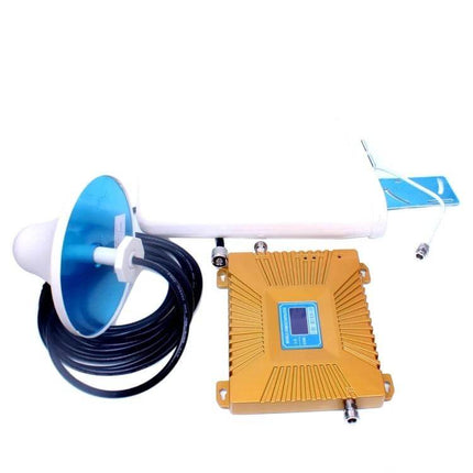 Compact Mini Signal Repeater for Mobile Coverage in Homes and Offices - indoor GSM900 WCDMA2100 booster kit with antenna and amplifier