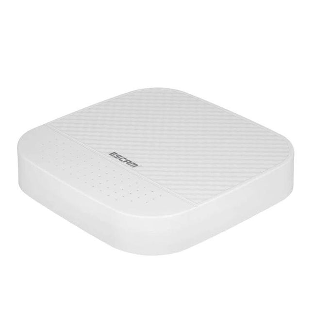 ESCAM PVR204 NVR for Monitoring IP Camera Systems Effectively white compact network video recorder for home and small business surveillance
